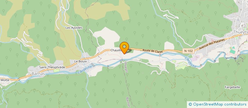 localisation de l'entreprise SCI CHAMBON  THUEYTS