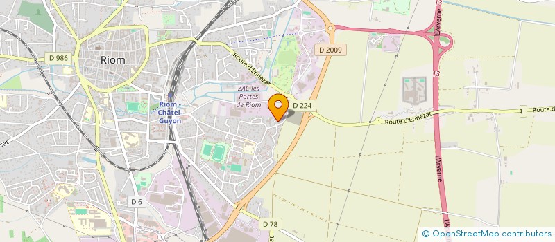 localisation de l'entreprise SCI CHAMBON-JOSEPHINE  RIOM