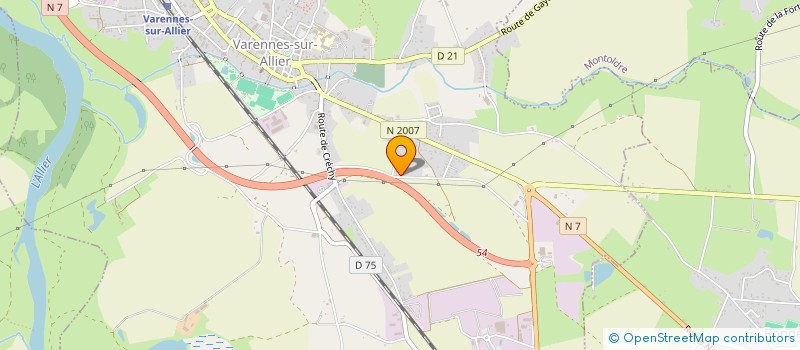 localisation de l'entreprise SCI CHAMBONNIERE  VARENNES SUR ALLIER