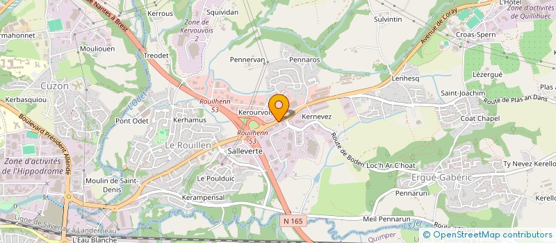 localisation de l'entreprise SCI CHAMBORD  ERGUE-GABERIC