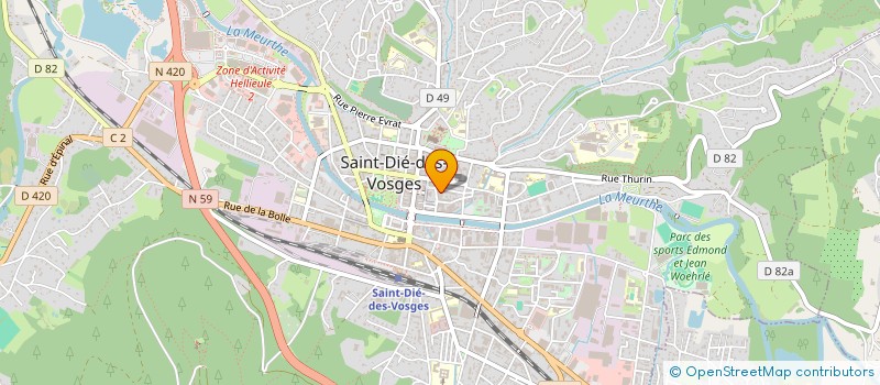 localisation de l'entreprise SCI CHAMBOST à SAINT-DIE-DES-VOSGES