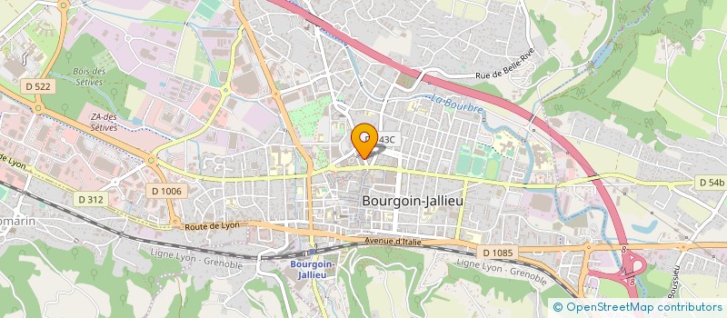 localisation de l'entreprise SCI CHAMBOURG  BOURGOIN-JALLIEU