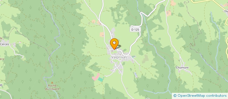 localisation de l'entreprise SCI CHAMBOUVET  VALPRIVAS