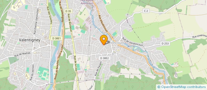 localisation de l'entreprise SCI CHAMBROTTE  SELONCOURT