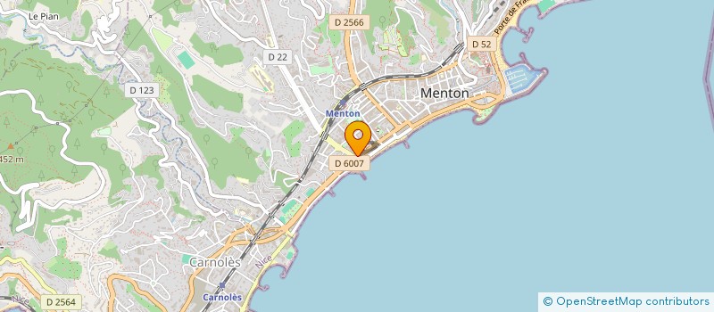 localisation de l'entreprise SCI CHAMBRUN à MENTON