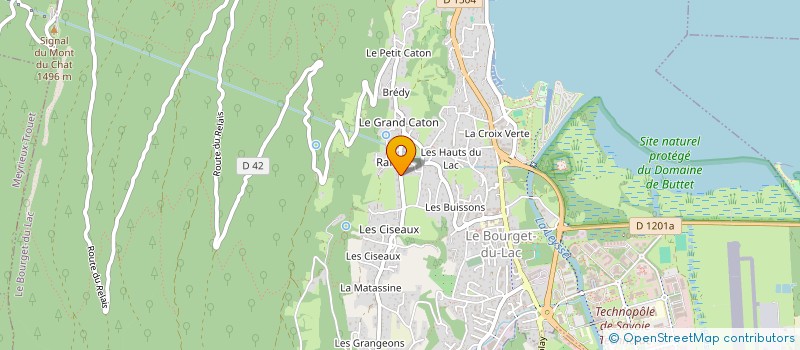 localisation de l'entreprise SCI CHAMCENTRE  LE BOURGET-DU-LAC