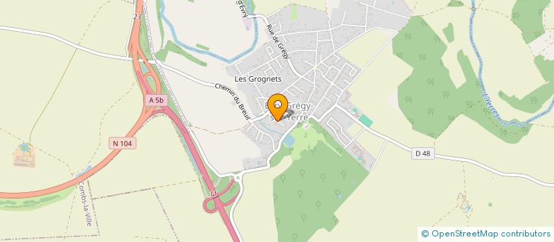 localisation de l'entreprise SCI CHAMEL  EVRY-GREGY-SUR-YERRE