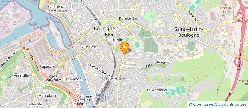 localisation de l'entreprise SCI CHAMIJE à BOULOGNE-SUR-MER