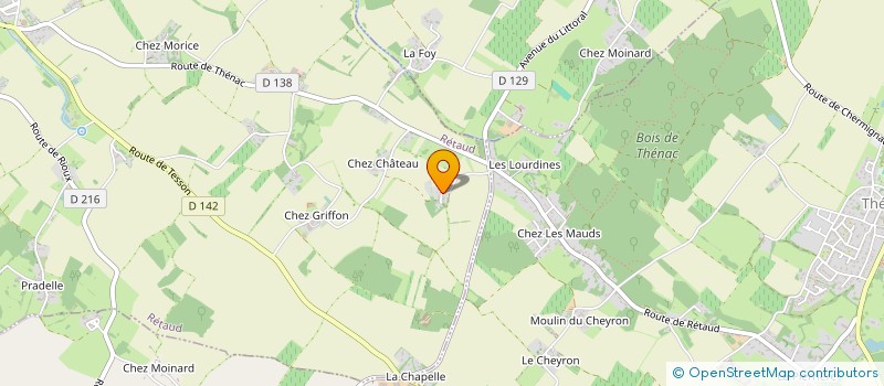 localisation de l'entreprise SCI CHAMO  RETAUD