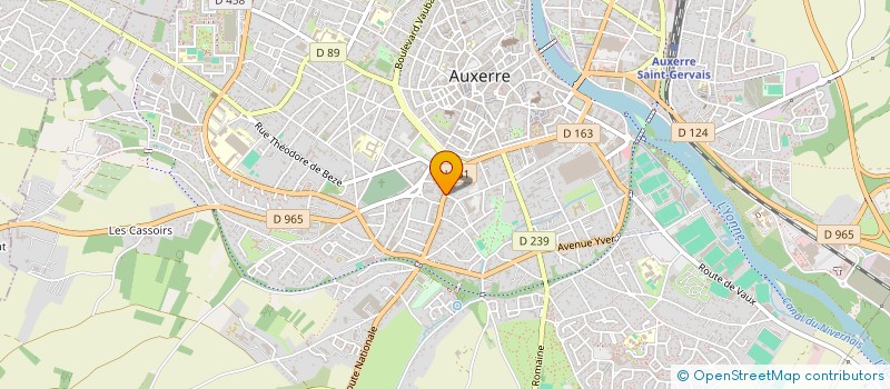 localisation de l'entreprise SCI CHAMODAT à AUXERRE