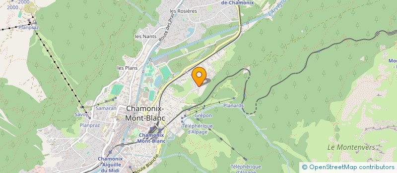 localisation de l'entreprise SCI CHAMOIS VERT à CHAMONIX-MONT-BLANC