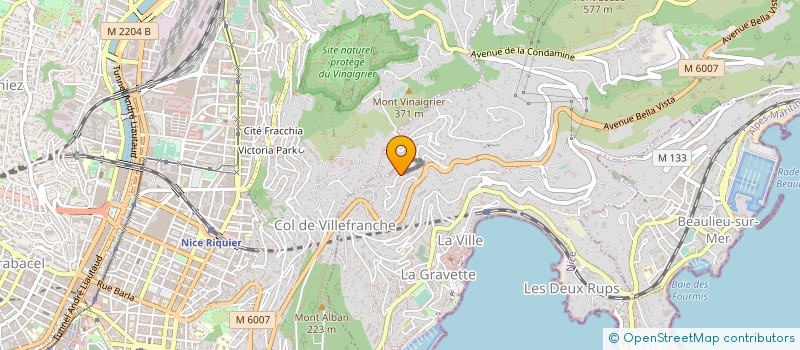 localisation de l'entreprise SCI CHAMONICE à VILLEFRANCHE-SUR-MER