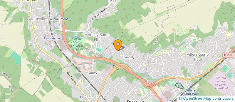 localisation de l'entreprise SCI CHAMONIX  MONCHY-SAINT-ELOI