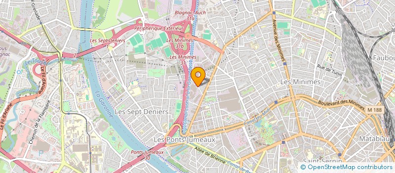 localisation de l'entreprise SCI CHAMOUSSET à TOULOUSE