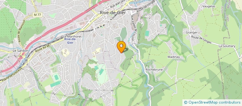 localisation de l'entreprise SCI CHAMOUX  RIVE-DE-GIER