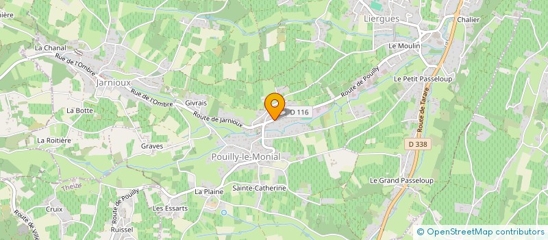 localisation de l'entreprise SCI CHAMOVI à PORTE-DES-PIERRES-DOREES