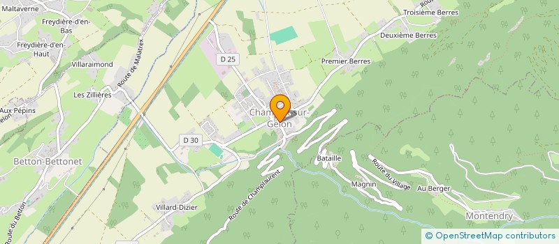 localisation de l'entreprise SCI CHAMOYARDE  CHAMOUX-SUR-GELON