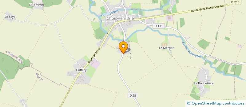 localisation de l'entreprise SCI CHAMP BARNABE  CHOISY-EN-BRIE