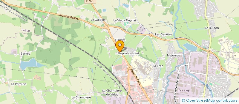 localisation de l'entreprise SCI CHAMP BATTU-CHOMAZ à VIRIAT