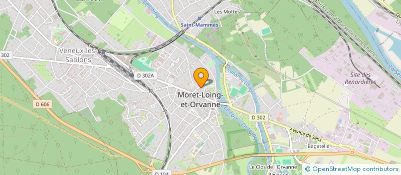 localisation de l'entreprise SCI CHAMP DE MARS  MORET-LOING-ET-ORVANNE