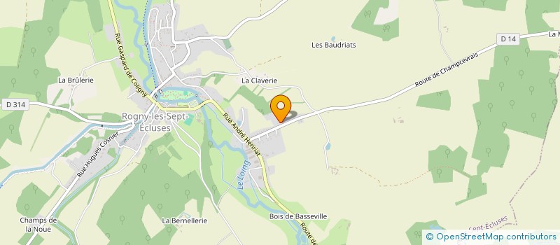 localisation de l'entreprise SCI CHAMP DE MONTAGNE  ROGNY-LES-SEPT-ECLUSES