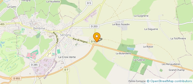 localisation de l'entreprise SCI CHAMP DES FOSSES à BELFORET-EN-PERCHE