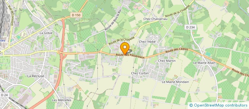 localisation de l'entreprise SCI CHAMP DES VIGNES  CHANIERS