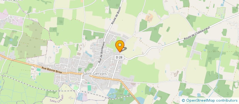 localisation de l'entreprise SCI CHAMP DU MOULIN  SAINT-GERVAIS