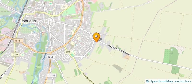 localisation de l'entreprise SCI CHAMP FORT à ISSOUDUN