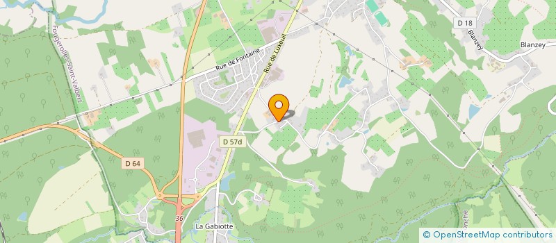 localisation de l'entreprise SCI CHAMP LE MALADE  FOUGEROLLES-SAINT-VALBERT