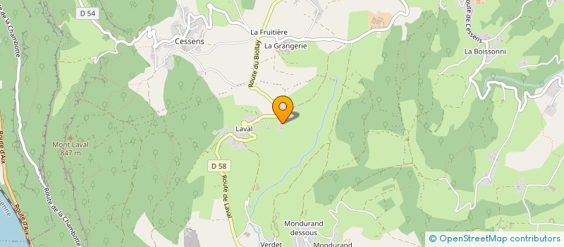 localisation de l'entreprise SCI CHAMP NANTET  ENTRELACS