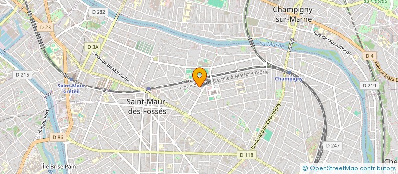 localisation de l'entreprise SCI CHAMP RENIE à SAINT-MAUR-DES-FOSSES