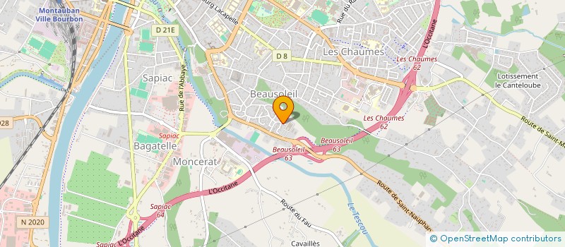 localisation de l'entreprise SCI CHAMPA  MONTAUBAN