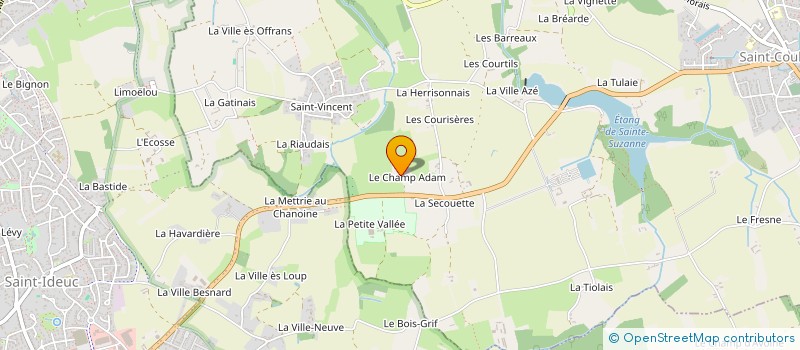 localisation de l'entreprise SCI CHAMPADAM  SAINT-COULOMB