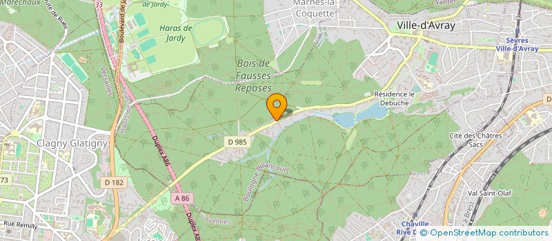 localisation de l'entreprise SCI CHAMPAGNAT MARTELLONI  VILLE-D'AVRAY