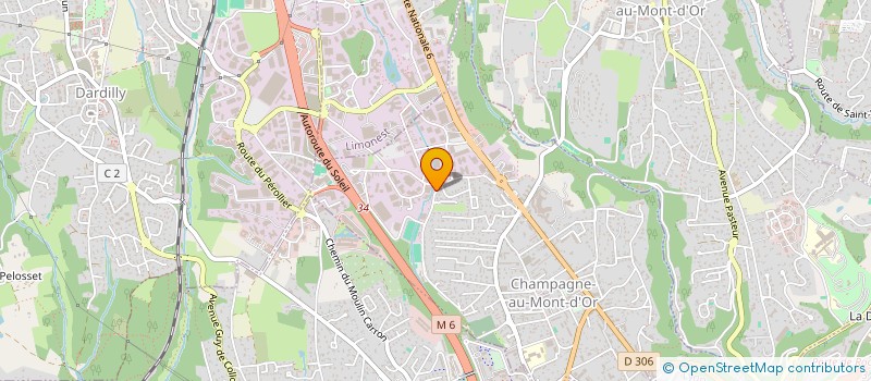 localisation de l'entreprise SCI CHAMPAGNE  CALUIRE-ET-CUIRE