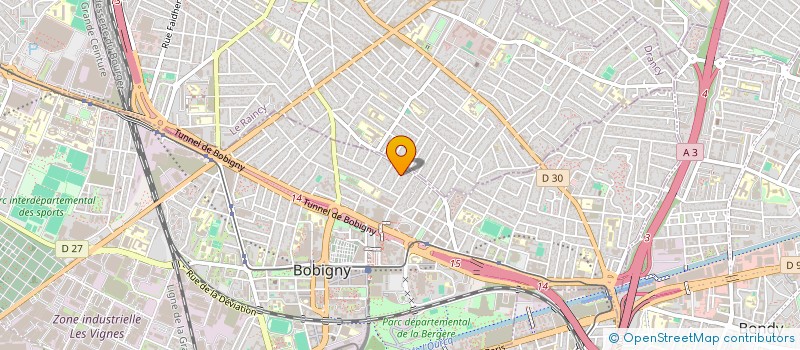 localisation de l'entreprise SCI CHAMPAGNE  BOBIGNY