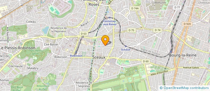 localisation de l'entreprise SCI CHAMPAGNE à SCEAUX