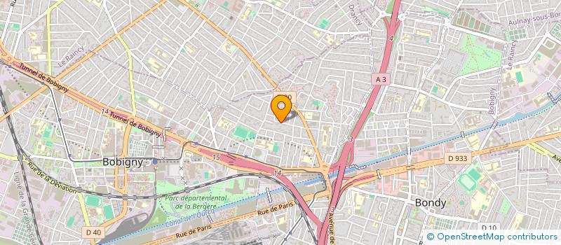 localisation de l'entreprise SCI CHAMPAGNE ARDENNES à BOBIGNY