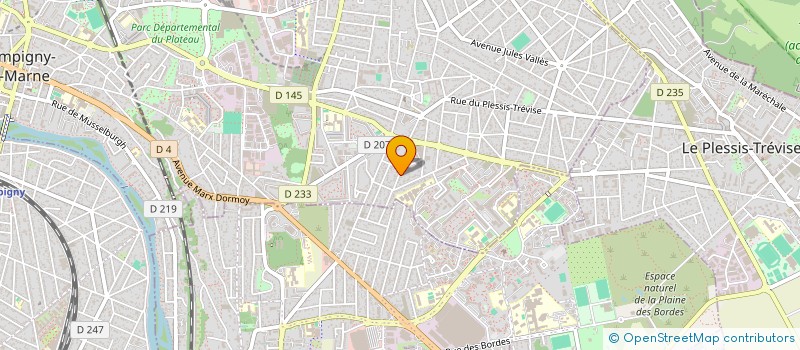 localisation de l'entreprise SCI CHAMPAGNE CLEMENCEAU  CHAMPIGNY-SUR-MARNE