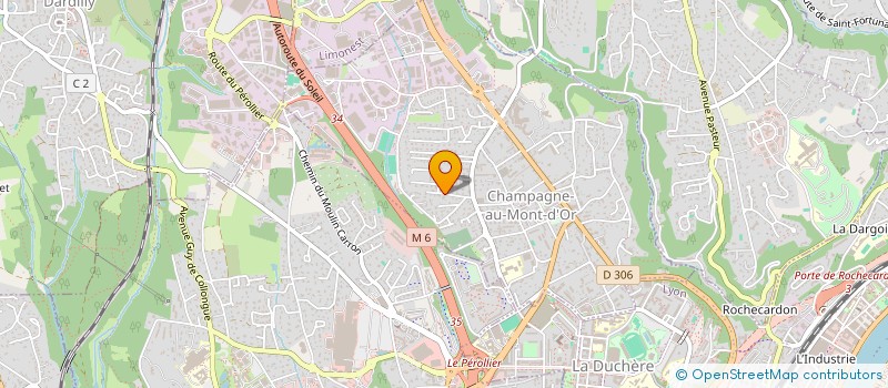 localisation de l'entreprise SCI CHAMPAGNE EST  CHAMPAGNE-AU-MONT-D'OR