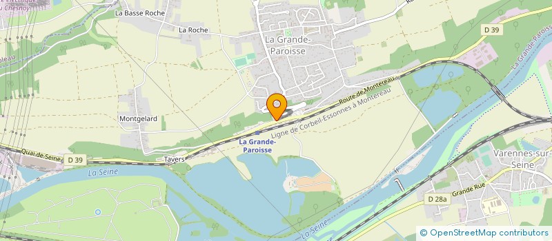 localisation de l'entreprise SCI CHAMPAGNE INVEST  LA GRANDE-PAROISSE