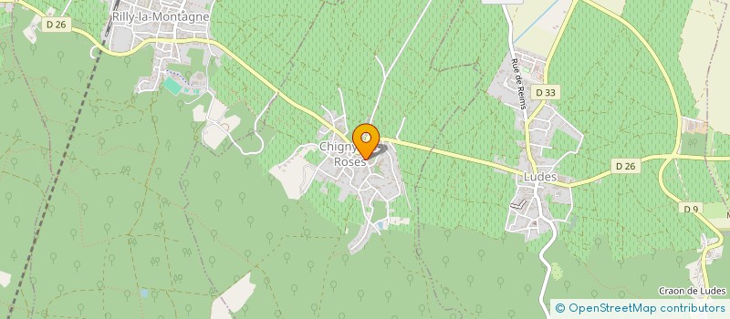 localisation de l'entreprise SCI CHAMPAGNE LORRAINE  CHIGNY-LES-ROSES