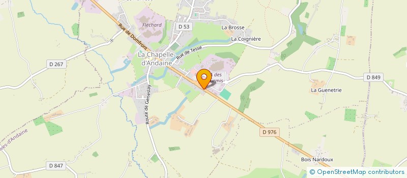 localisation de l'entreprise SCI CHAMPAIN à RIVES D'ANDAINE
