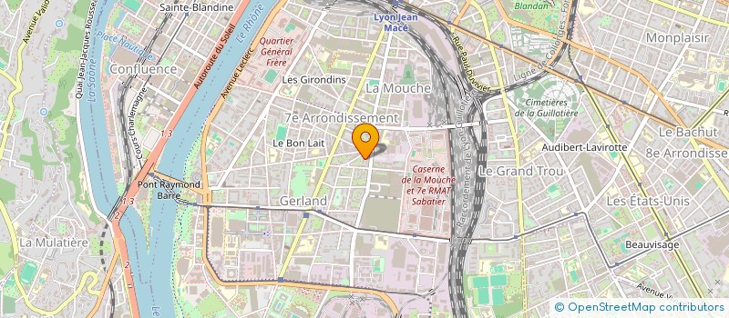 localisation de l'entreprise SCI CHAMPALIER  LYON