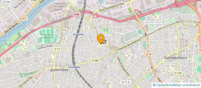 localisation de l'entreprise SCI CHAMPARONS à COLOMBES
