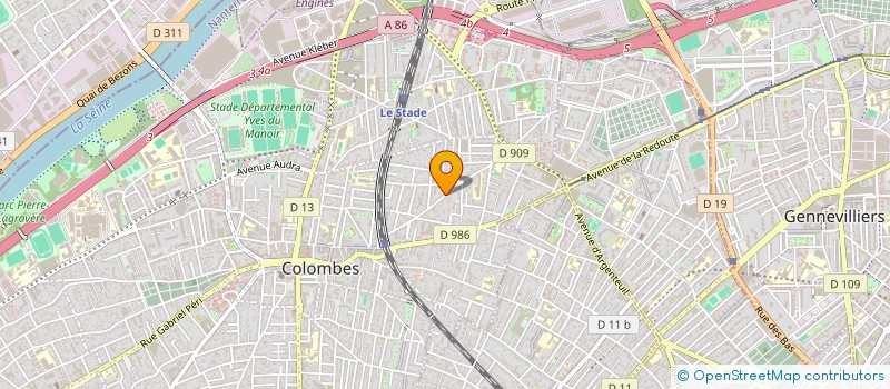 localisation de l'entreprise SCI CHAMPARONS-GUERLAIN à COLOMBES