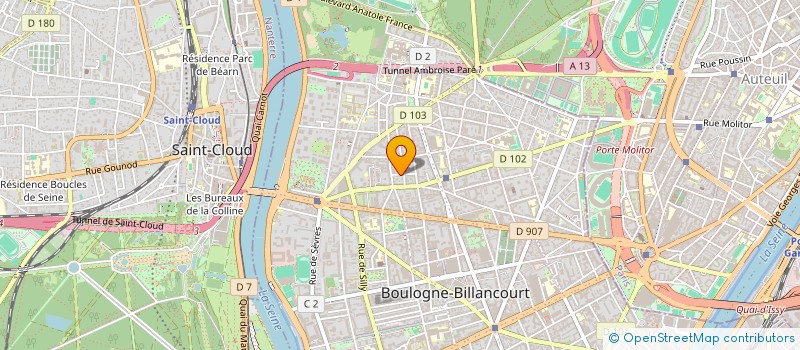 localisation de l'entreprise SCI CHAMPARTS 05 à BOULOGNE-BILLANCOURT