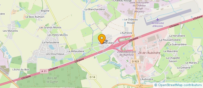 localisation de l'entreprise SCI CHAMPAS  ANCENIS-SAINT-GEREON