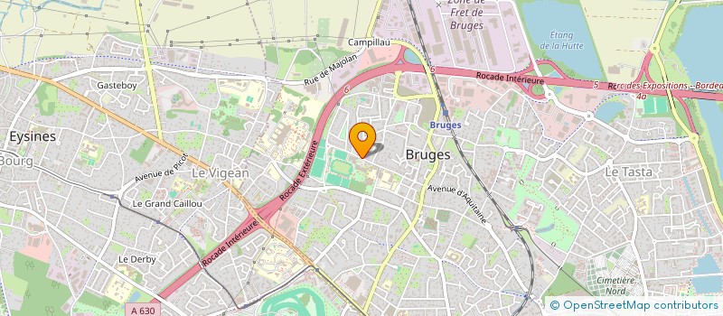 localisation de l'entreprise SCI CHAMPCEVINEL  BRUGES